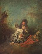 Jean-Antoine Watteau Le Faux Pas(The Mistaken Advance) (mk05) USA oil painting artist